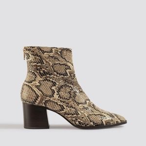 Mango Women's Lille1 Snakeskin Ankle Boots